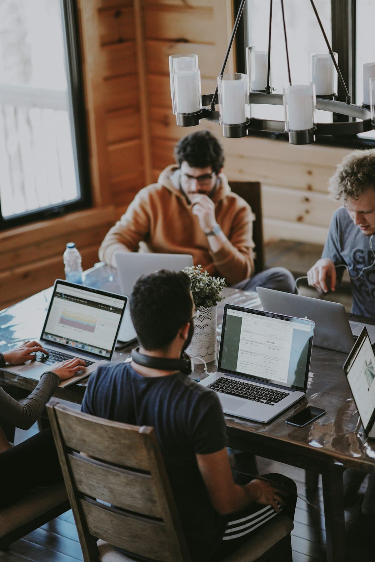 Professionals from different industries collaborating